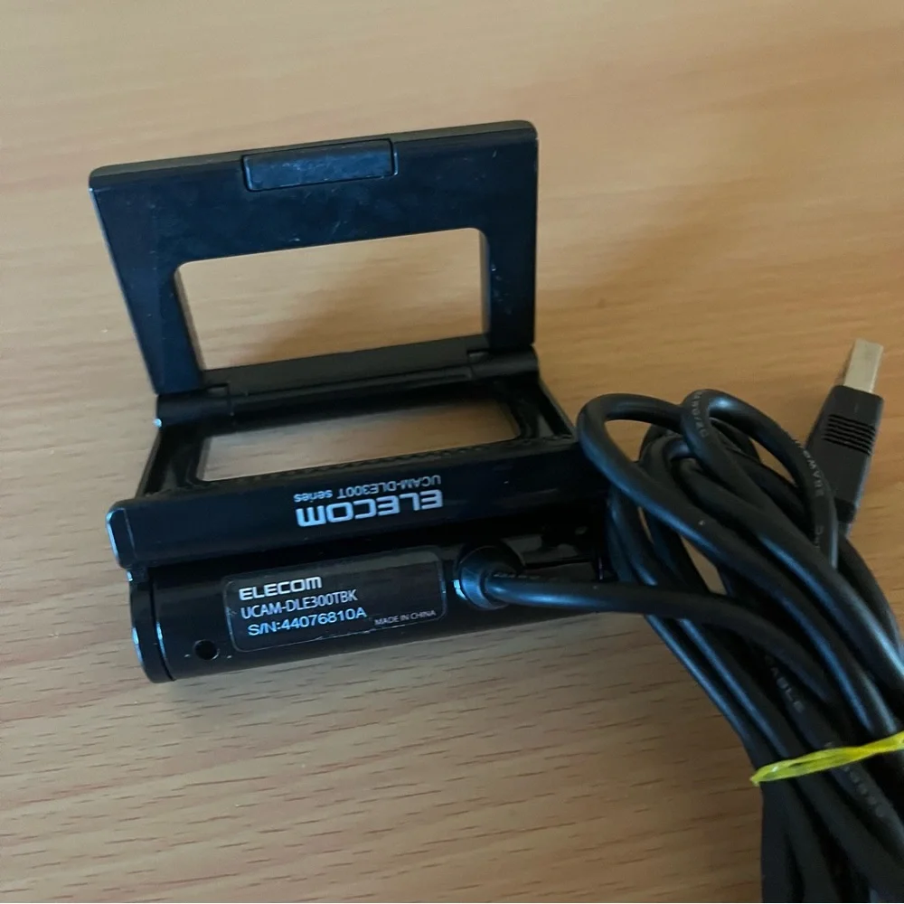 ELECOM Web Camera Webcams UCAM-DLE300TBK Black USB Plug